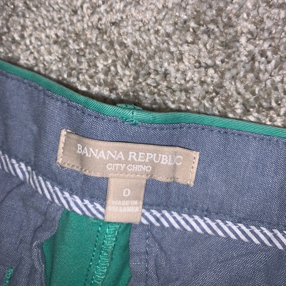 Banana Republic City Chino Green shorts size 0 - Picture 8 of 11